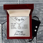 To My Love | Happily Ever After | Eternal Hope Necklace and Cubic Zirconia Earring Set