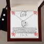 To My Wife | I Fell in Love | Forever Love Necklace and Cubic Zirconia Earring Set
