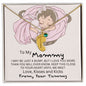 To My Mommy | Just a Bump | Custom Baby Feet Necklace with Birthstone