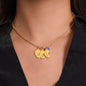 To My Beautiful Mom | When I Was Little | Custom Baby Feet Necklace with Birthstone
