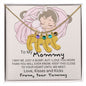 To My Mommy | Just a Bump | Custom Baby Feet Necklace with Birthstone