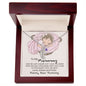 To My Mommy | Just a Bump | Custom Baby Feet Necklace with Birthstone