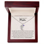 To My Beautiful Mom | When I Was Little | Custom Baby Feet Necklace with Birthstone