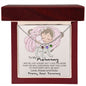 To My Mommy | Just a Bump | Custom Baby Feet Necklace with Birthstone