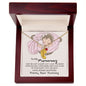 To My Mommy | Just a Bump | Custom Baby Feet Necklace with Birthstone