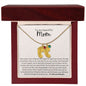 To My Beautiful Mom | When I Was Little | Custom Baby Feet Necklace with Birthstone