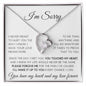 I'm Sorry | White-I Never Meant To | Forever Love Necklace