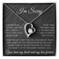 I'm Sorry | Black Sparkle-I Never Meant To | Forever Love Necklace