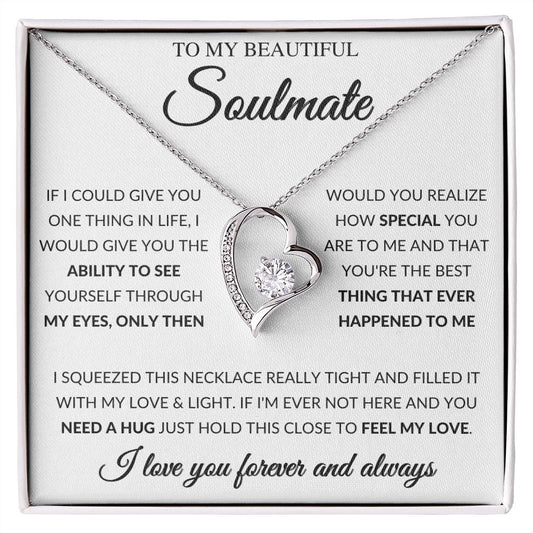 To My Beautiful Soulmate | The Best | Forever Love Necklace