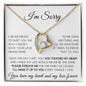 I'm Sorry | White-I Never Meant To | Forever Love Necklace