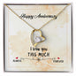 Happy Anniversary | I Love You | Forever Love Necklace