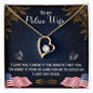 To My Police Wife | I Love You | Forever Love Necklace