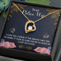 To My Police Wife | I Love You | Forever Love Necklace