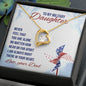 To My Military Daughter | NEVER FEEL | Forever Love Necklace