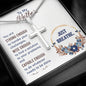 To My Mother | You Are Strong Enough | Stainless Steel Cross Necklace