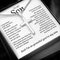 My Son | So Grateful | Stainless Steel Cross Necklace