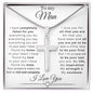 To My Man | Completely Fallen | Cross Necklace