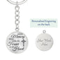 Your Memory Will Live On | Engraved Graphic Circle Keychain
