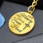 Your Memory Will Live On | Engraved Graphic Circle Keychain