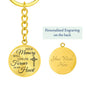 Your Memory Will Live On | Engraved Graphic Circle Keychain