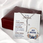 To My Mother | You Are Strong Enough | Stainless Steel Cross Necklace