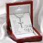 To My Daughter | Strength Doesn't Come | Stainless Cross Necklace