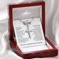 My Son | So Grateful | Stainless Steel Cross Necklace