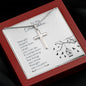 To My Daughter | Strength Doesn't Come | Stainless Cross Necklace