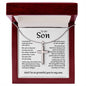 My Son | So Grateful | Stainless Steel Cross Necklace