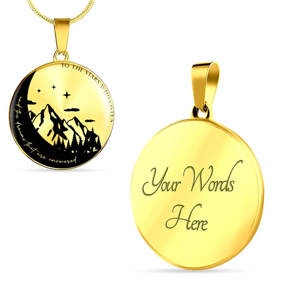 Personalized Acotar To The Stars Who Listen Mountain Necklace