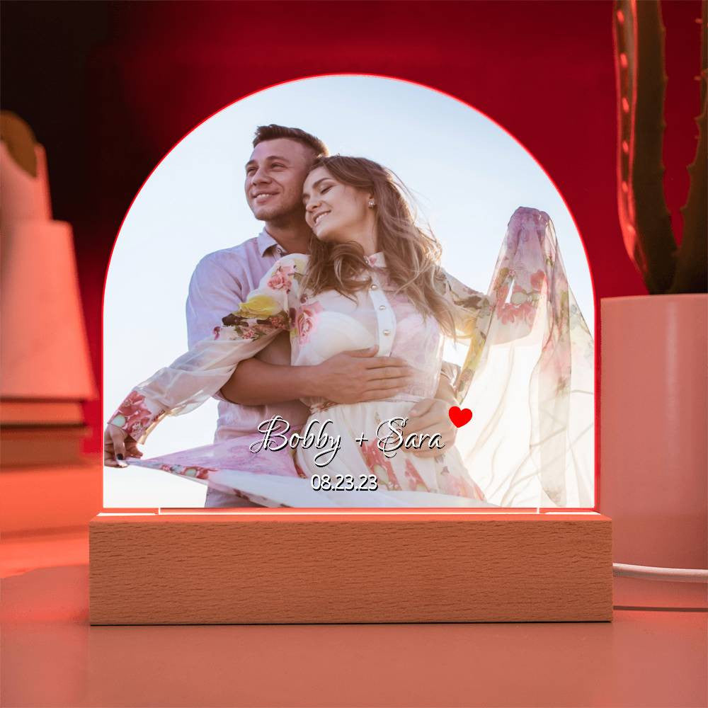 Personalized LED Light Dome Plaque