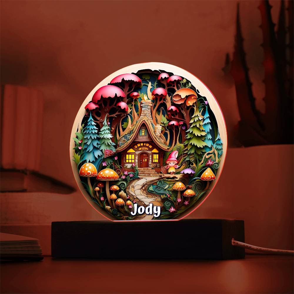 3D Girl Gnome Plaque and Ornament