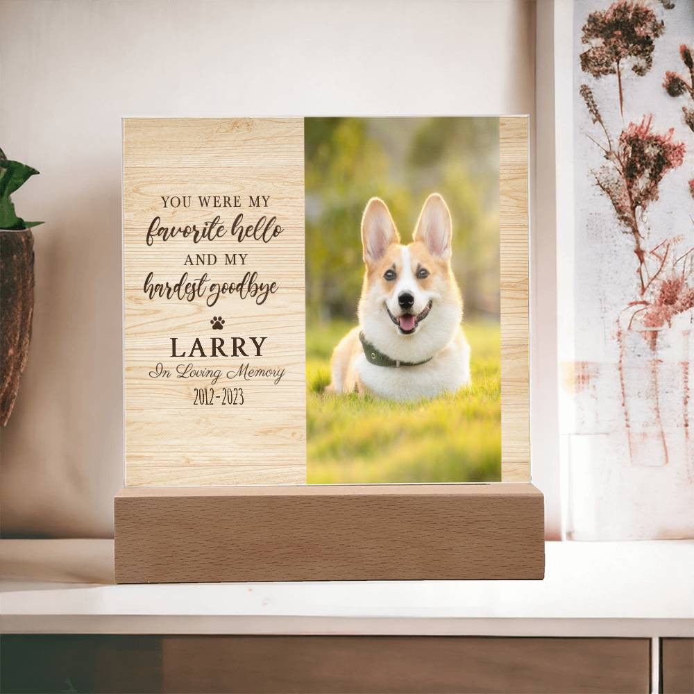 Pet Memorial Plaque