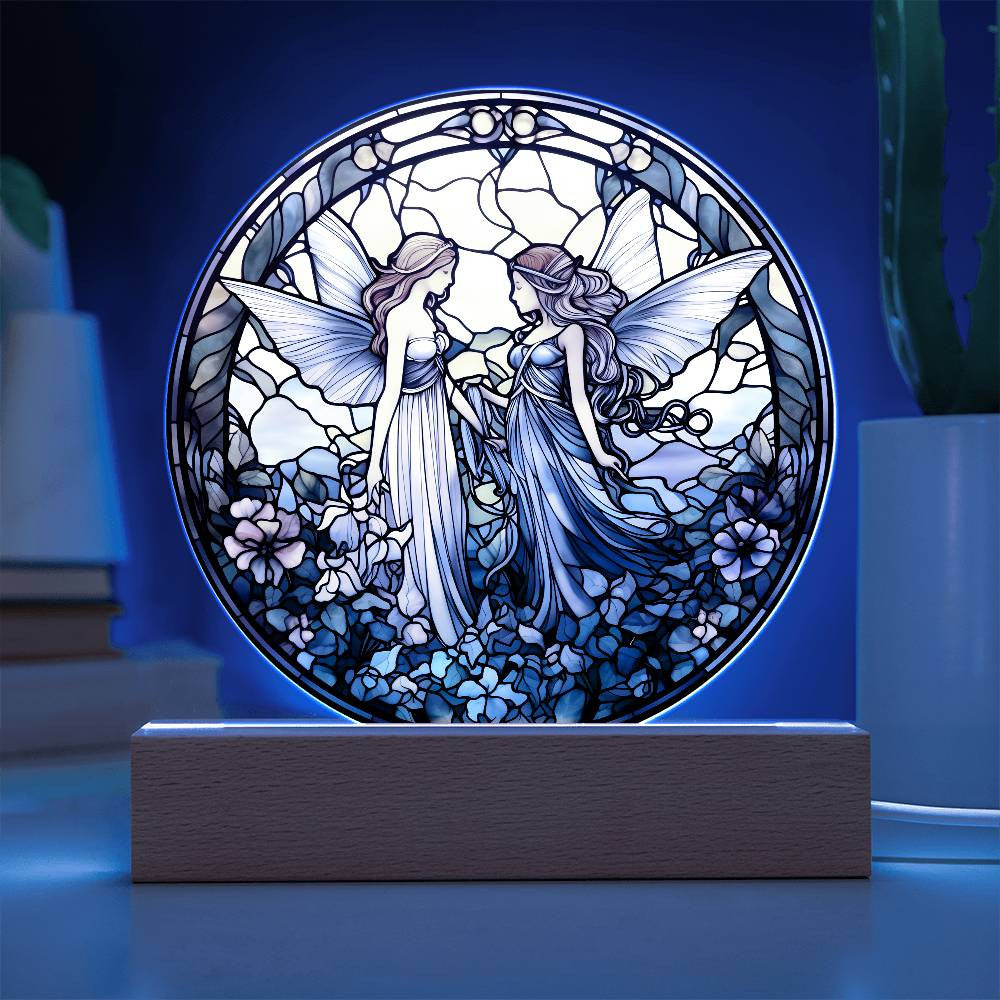 Fairy Stained Glass Plaque