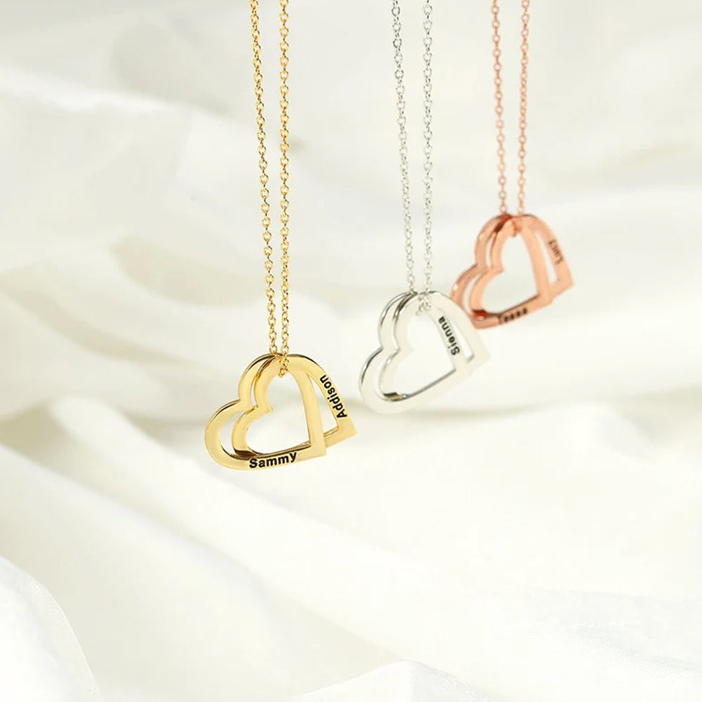 Engraved Heart Name Necklace