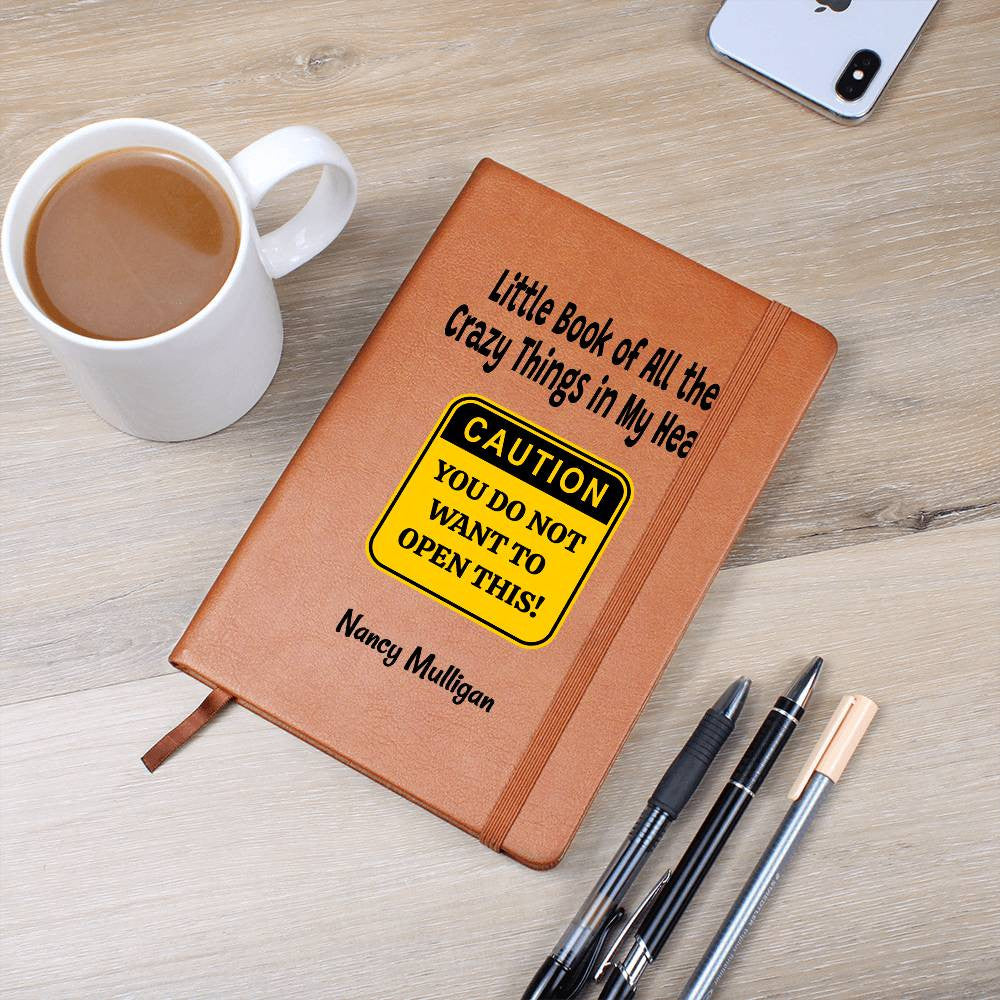 Custom Caution Daily Anxiety Journal