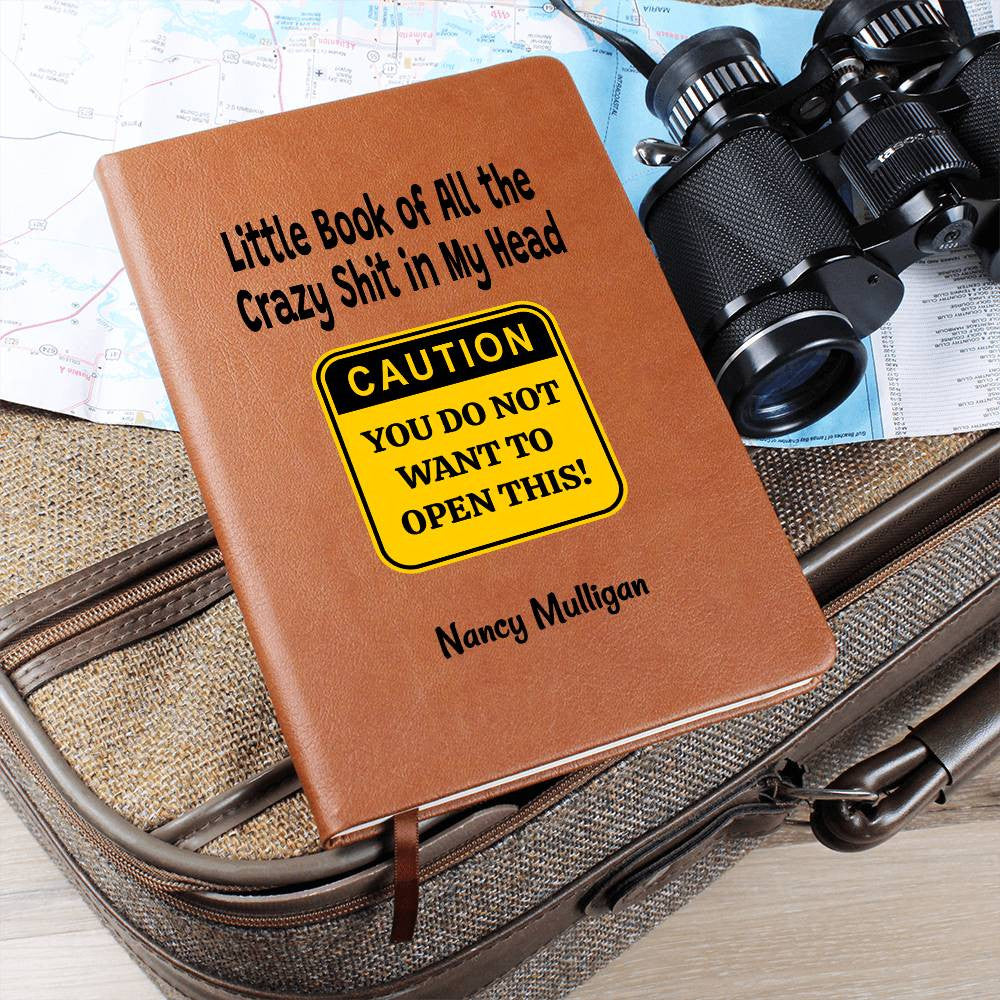 Custom Caution Daily Anxiety Journal