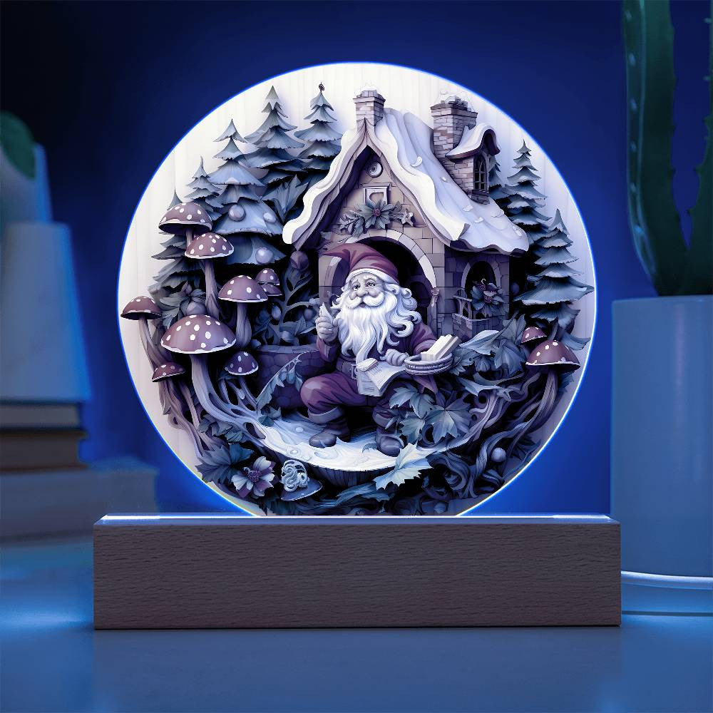 3D Christmas Gnome Plaque and Ornament