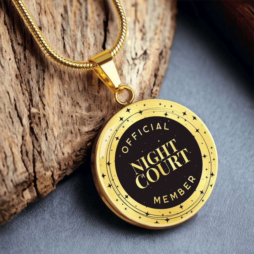 Personalized Acotar Official Night Court Member Necklace