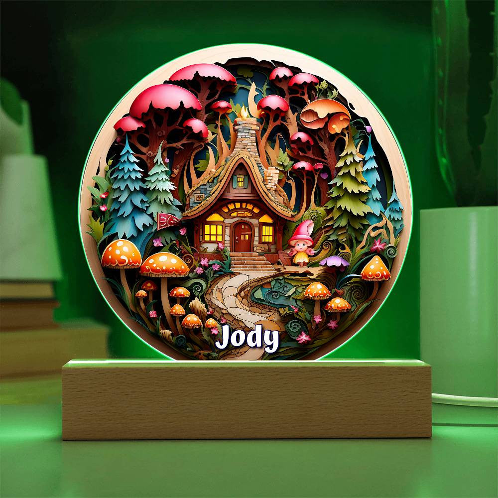 3D Girl Gnome Plaque and Ornament