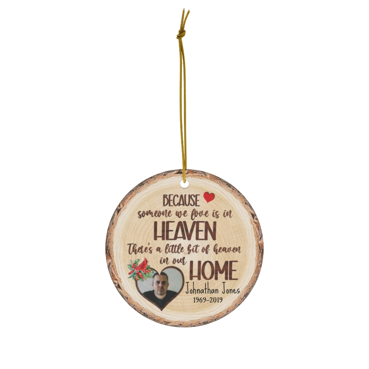 Personalized Memorial Christmas Ornament - Remembrance Gift