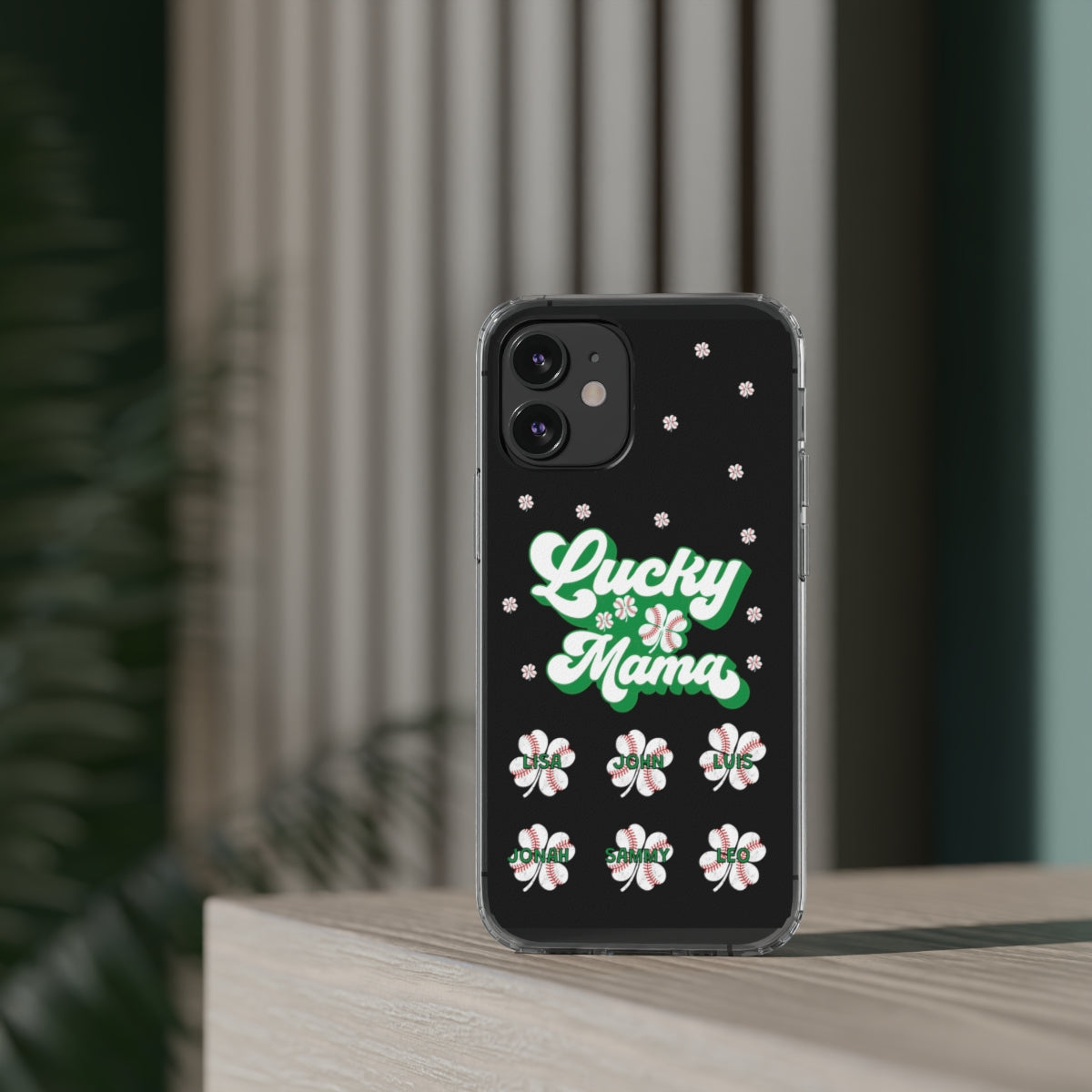 Irish Baseball Mama Clear Phone Case