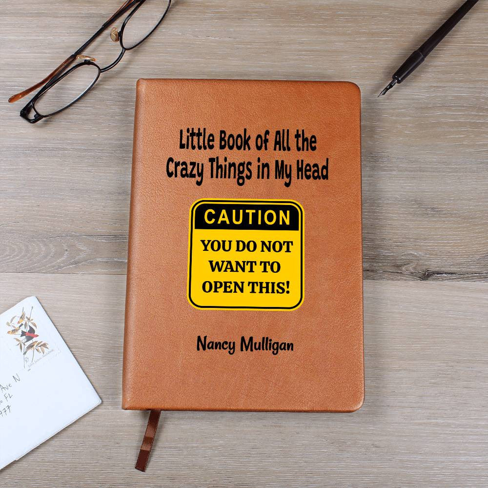 Custom Caution Daily Anxiety Journal
