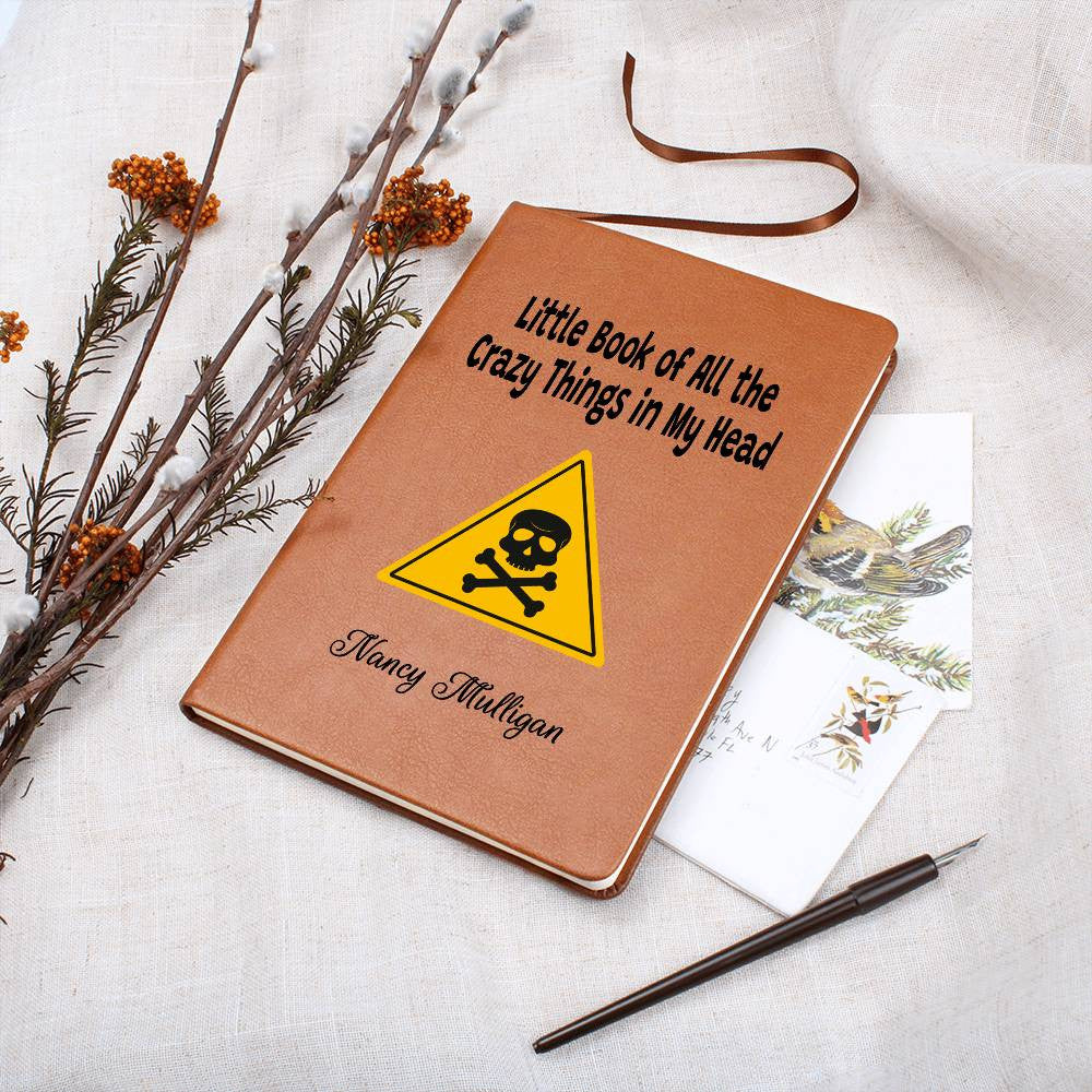 Caution Skull Mood Tracker Journal