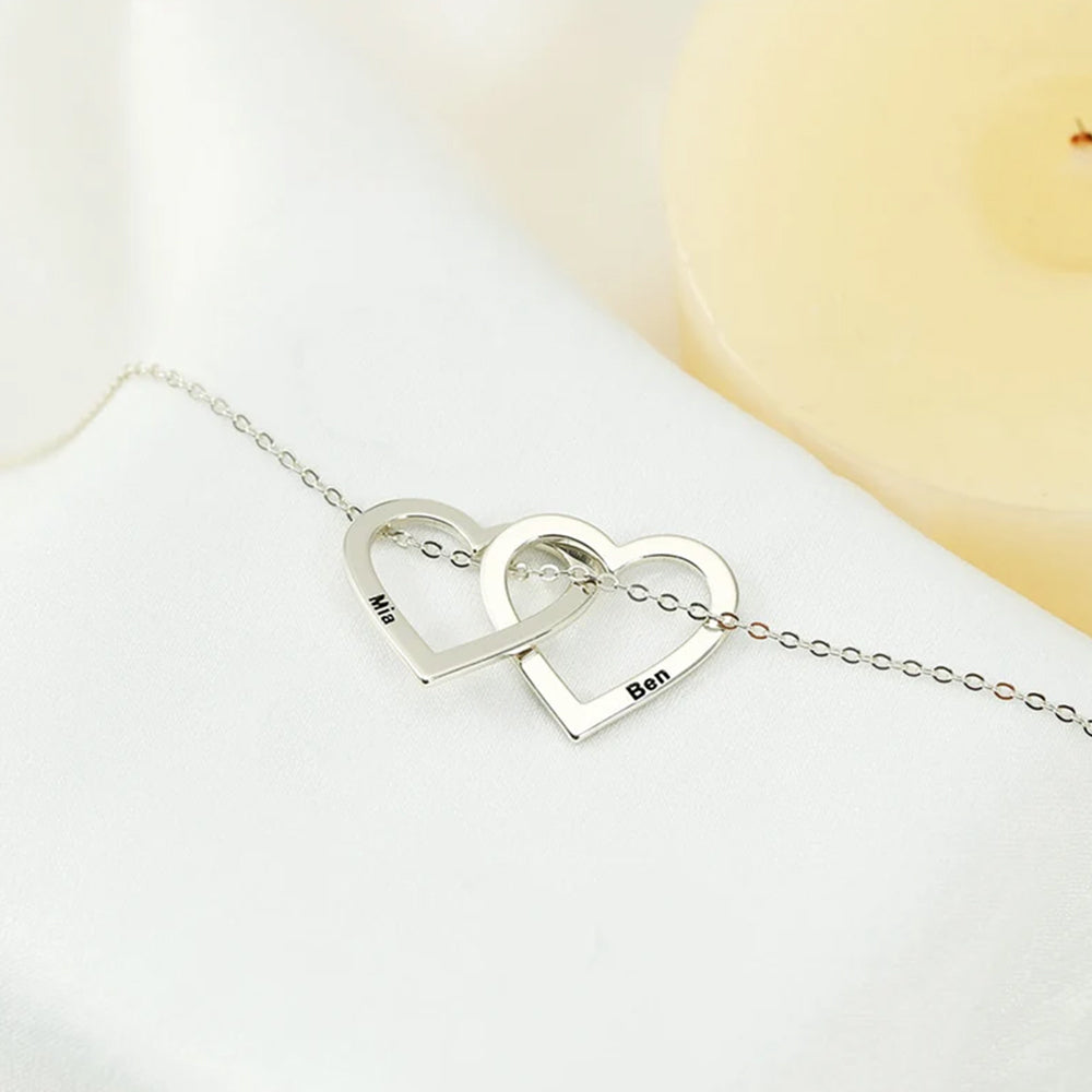 Engraved Heart Name Necklace