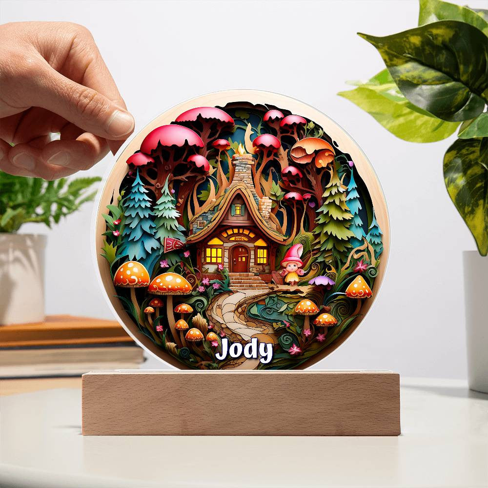 3D Girl Gnome Plaque and Ornament