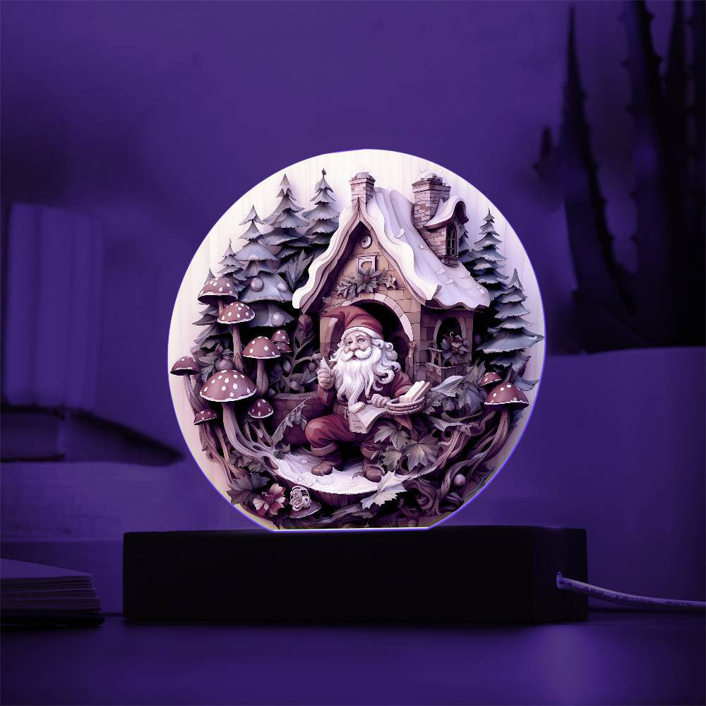 3D Christmas Gnome Plaque and Ornament