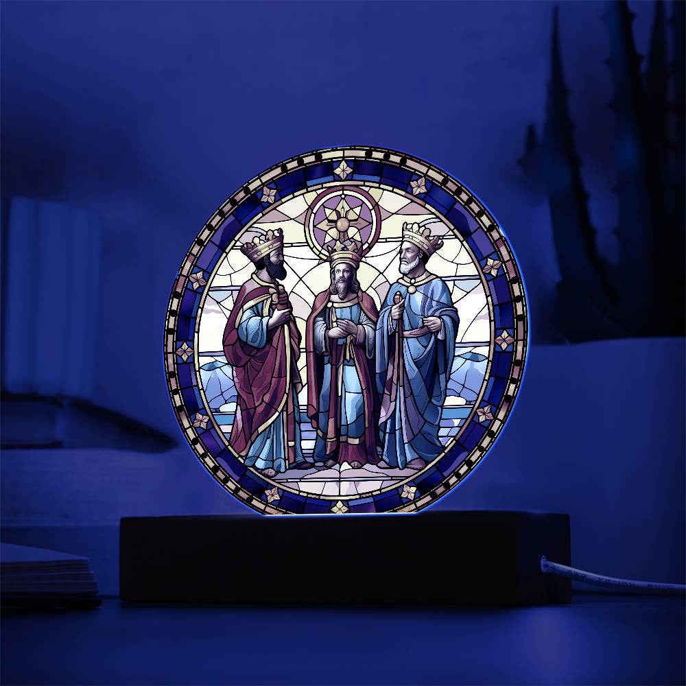 Three Kings Acrylic Circle Plaque