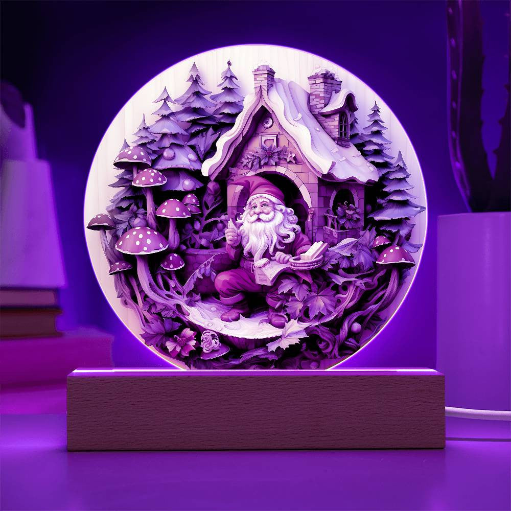 3D Christmas Gnome Plaque and Ornament