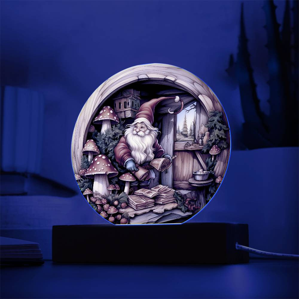 3D Christmas Gnome Plaque and Ornament